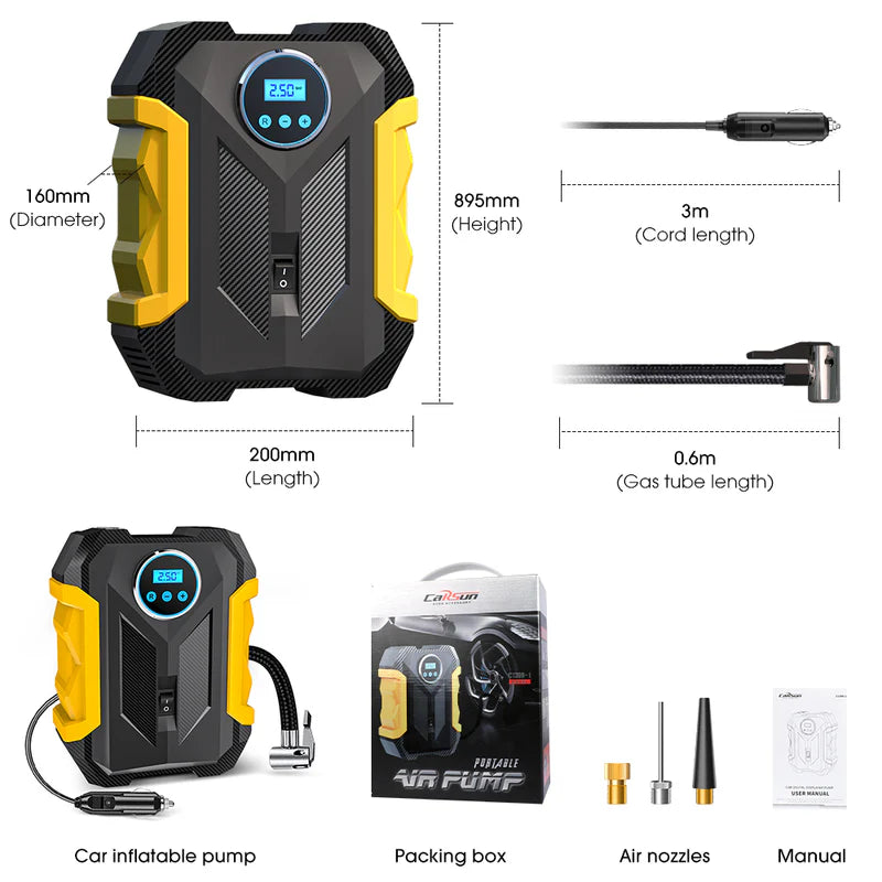 CarSun Portable Tire Inflator C1399-1 CarSun Portable Tire Inflator C1399-1